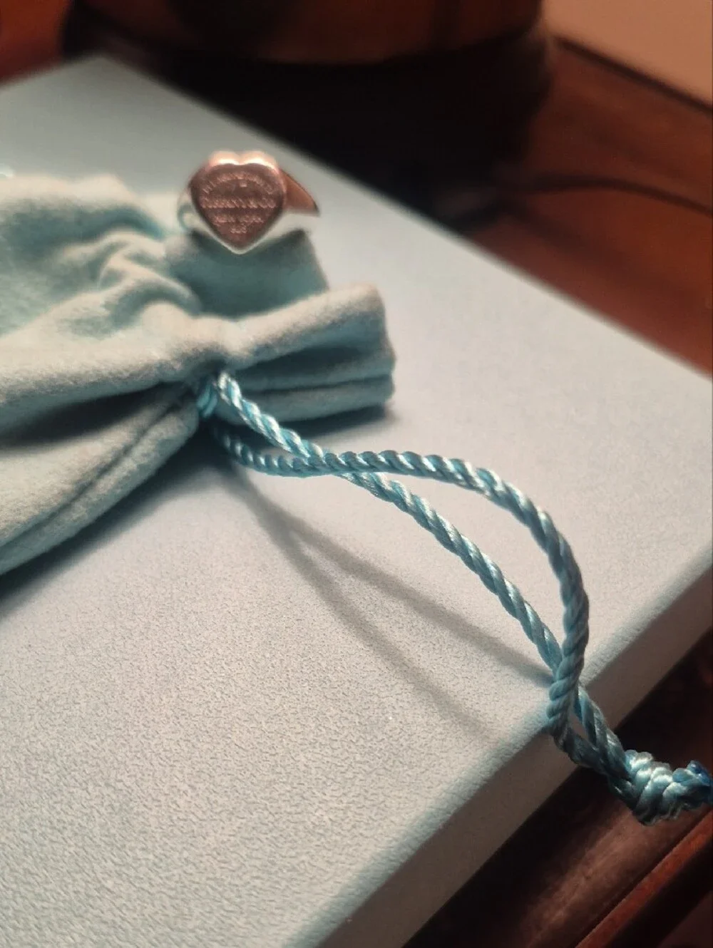 Tiffany & Co. Elsa Peretti Smooth Signet Ring With Return To Tiffany Engravement